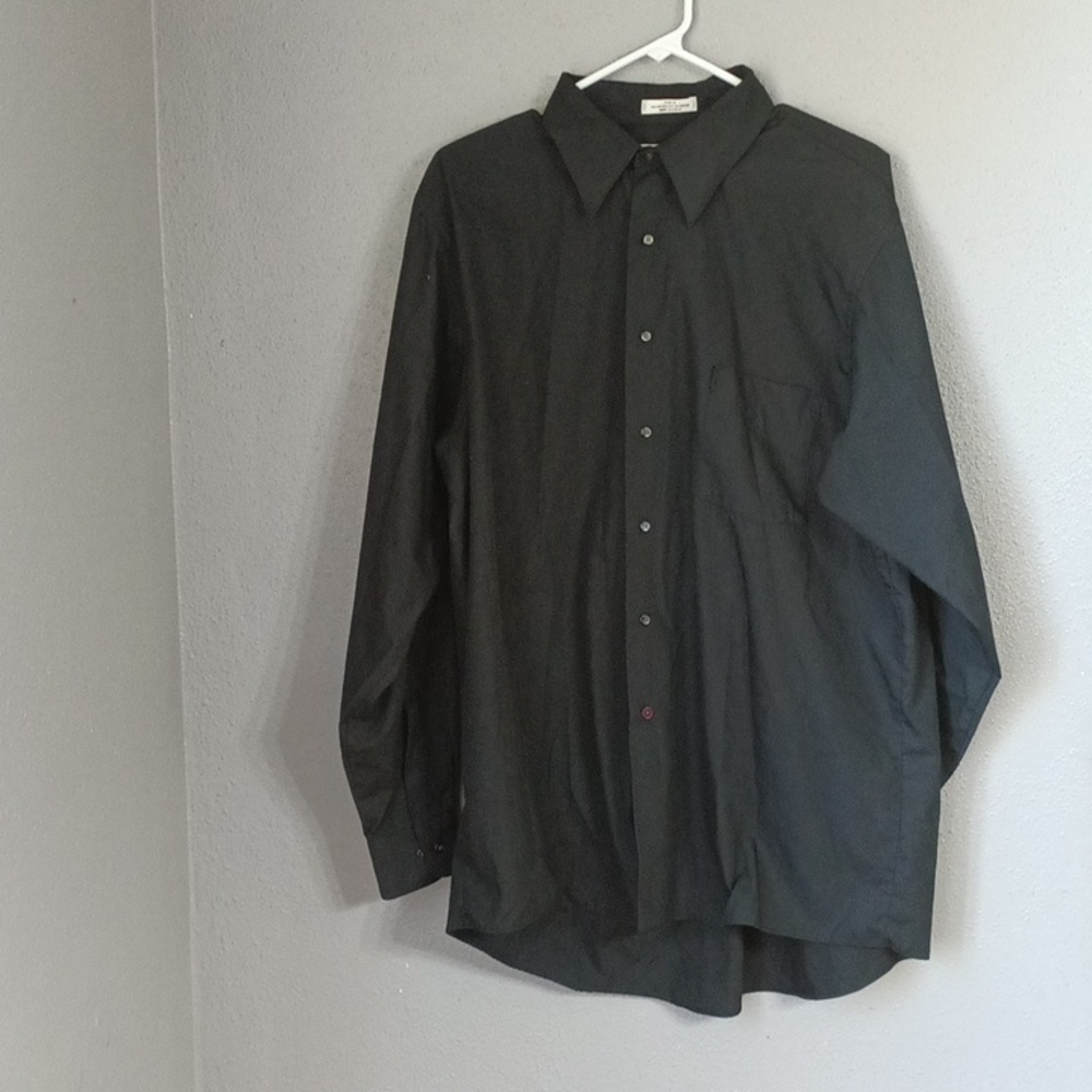 Van Heusen Black Dress Shirt X-Large